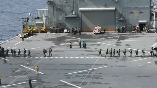 Επιβίβαση στο δεξαμενόπλοιο Tifani στον Ινδο-Ειρηνικό