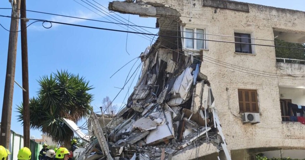 Κατάρρευσε πολυκατοικία Γερμασόγεια Κύπρος αστυνομία