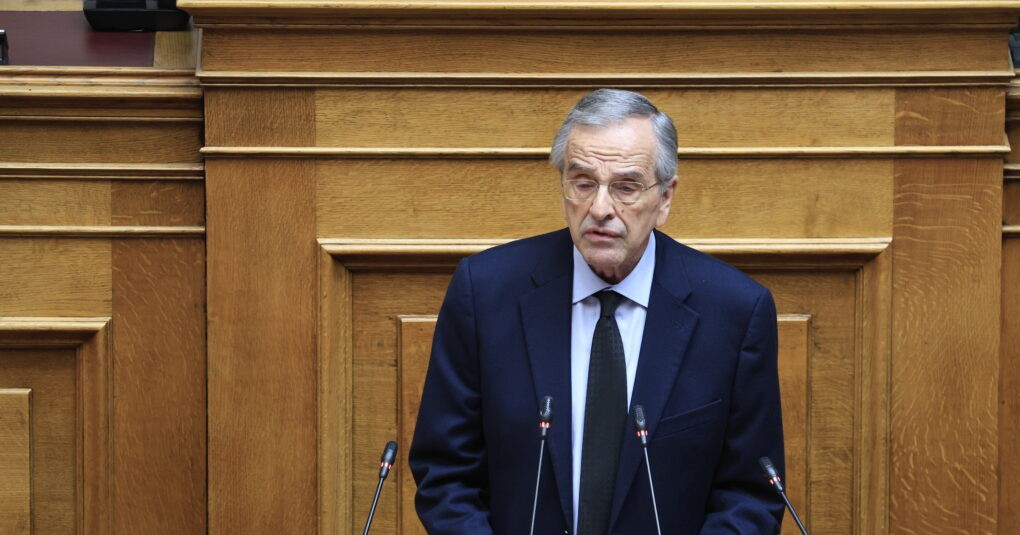 Αντώνης Σαμαράς Βουλή επίθεση Μητσοτάκη