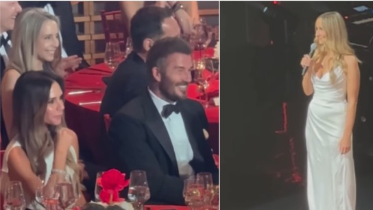 Βικτόρια Μπέκαμ χαμόγελο στο Time100 Gala