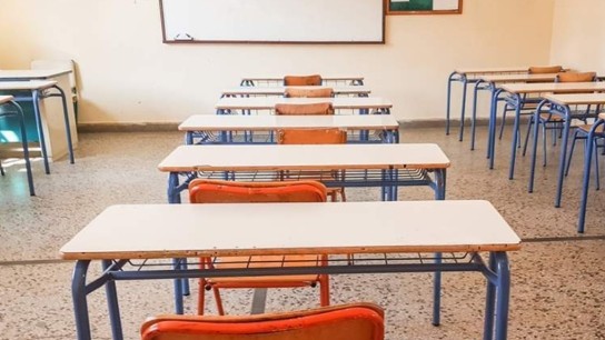 Σχολική αίθουσα με φθορές στη Χαλκίδα