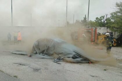 Άσκηση Πυροσβεστικής Σερρών με απεγκλωβισμό