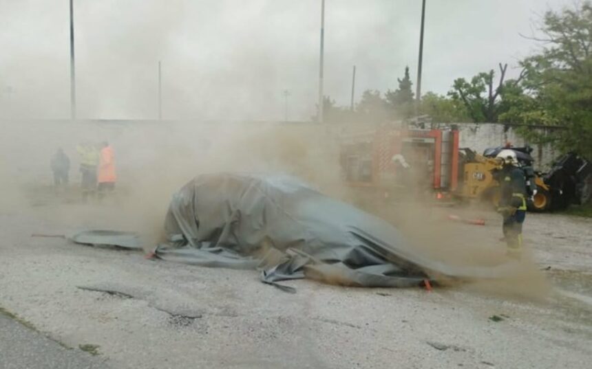 Άσκηση Πυροσβεστικής Σερρών με απεγκλωβισμό