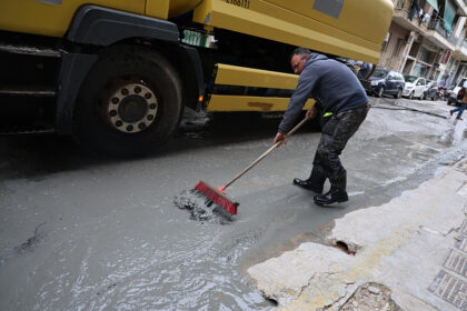 Εδαφικός πολφός Κυψέλη από εργασίες Γραμμής 4