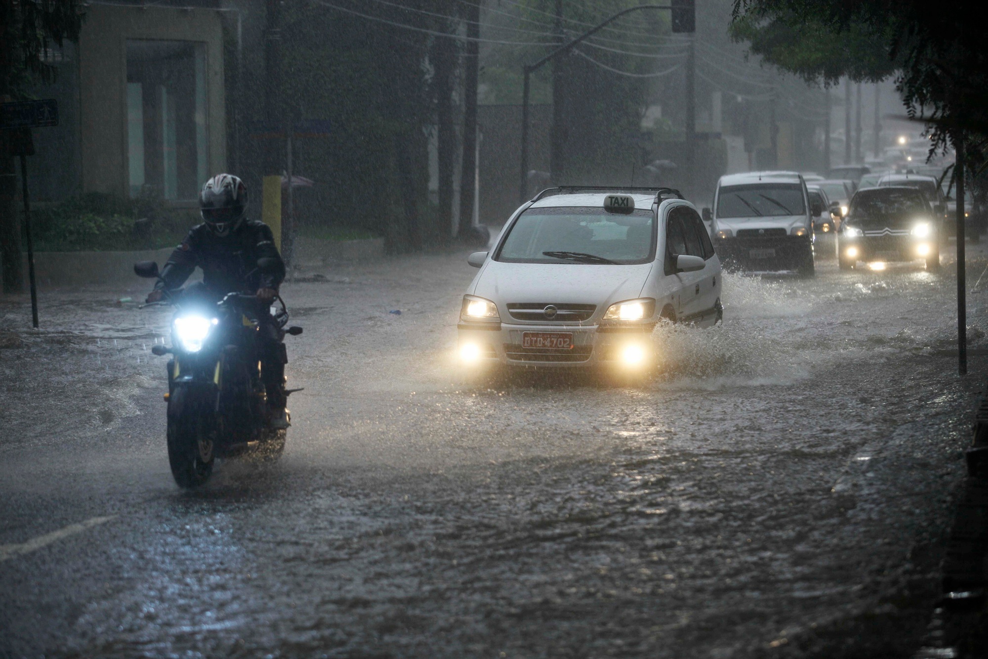 οδήγηση στη βροχή και έλεγχος ελαστικών