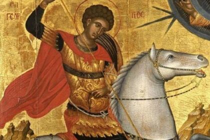Εικόνα Αγίου Γεωργίου καβαλάρη με δράκο