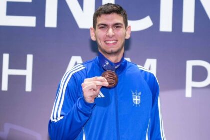 Αρτέμης Τζοβάνης χάλκινο μετάλλιο ξίφος παγκόσμιο