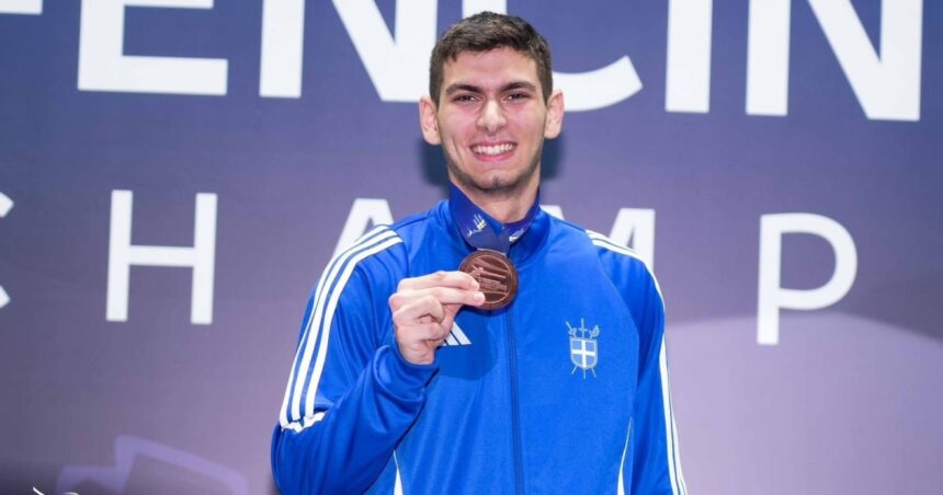 Αρτέμης Τζοβάνης χάλκινο μετάλλιο ξίφος παγκόσμιο