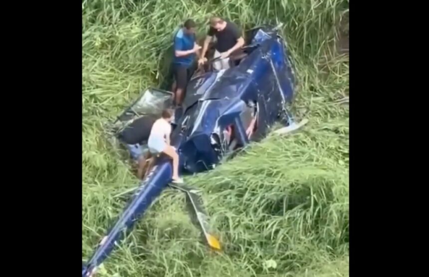 ελικόπτερο συνετρίβη στη Βραζιλία Robinson R44