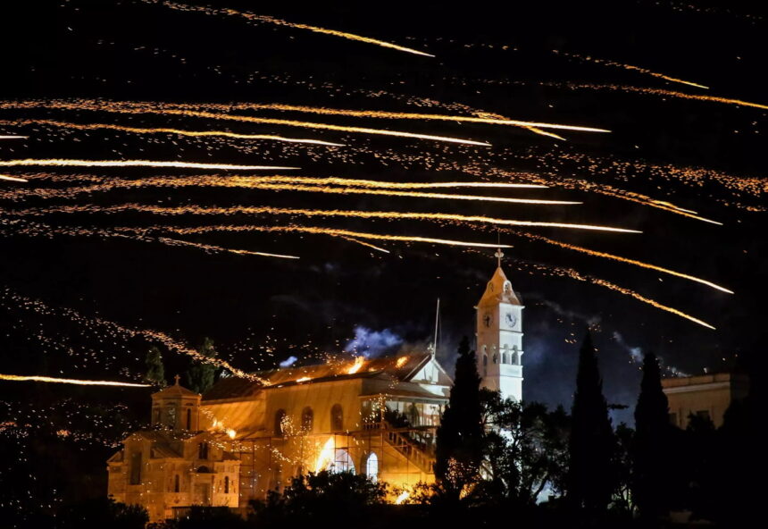 Ρουκετοπόλεμος Βροντάδου Χίου παραδοσιακό έθιμο