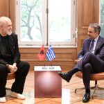 Μητσοτάκης και Ράμα στο Μέγαρο Μαξίμου για Αλβανία ένταξη Ε.Ε.