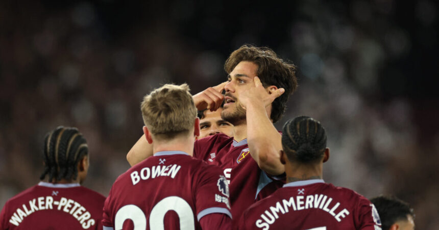 Ντίνος Μαυροπάνος σκοράρει για Γουέστ Χαμ