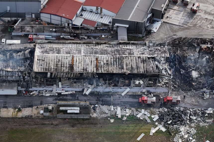 έκρηξη Βιολάντα Τρίκαλα εργοστάσιο