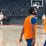Μπράξτον Κι με μάσκα στην προπόνηση
