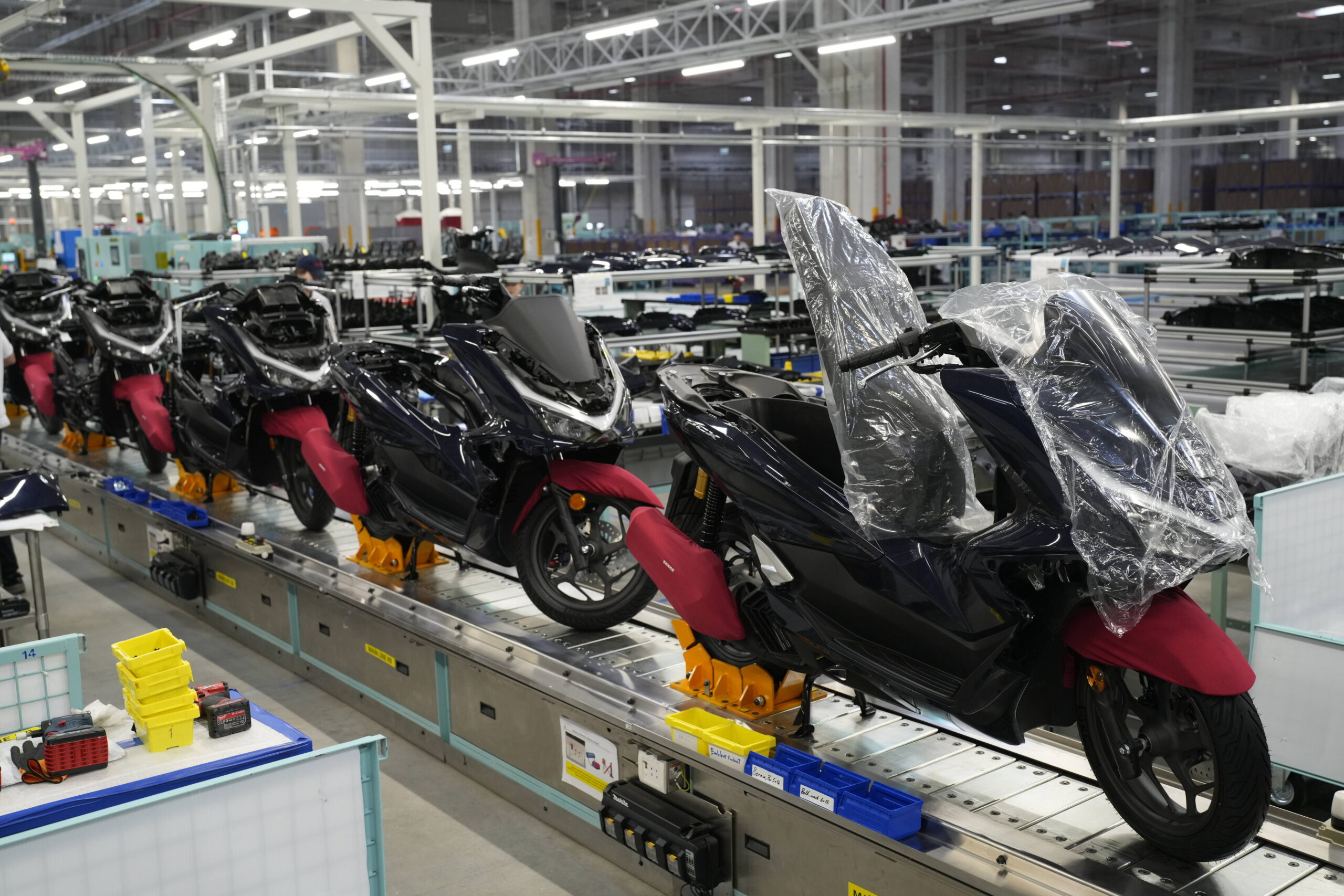 εργοστάσιο μοτοσικλετών Honda στην Αλιάγα