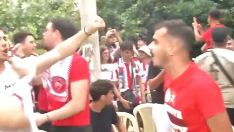 Ολυμπιακός Final Four πανηγυρισμοί Πειραιά