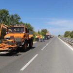 Ε.Ο.2 Θεσσαλονίκης εργασίες αποψίλωσης ερείσματος