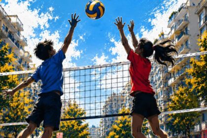 Street Mini Volley 2026 παιδιά στην Τούμπα οδός Κλεάνθους