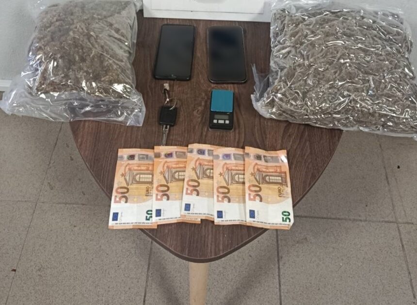 Σύλληψη με 2,5 κιλά χασίς στην Πέλλα