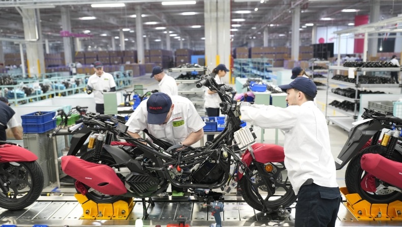 εργοστάσιο μοτοσικλετών Honda στην Αλιάγα