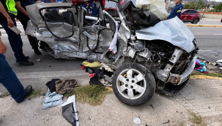 τροχαίο Εθνική Ρόδου–Λίνδου Αφάντου με Εθνική Ρόδου–Λίνδου