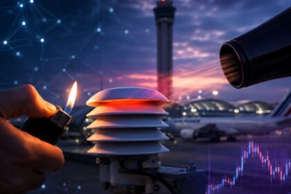 αισθητήρας θερμοκρασίας στο αεροδρόμιο Charles de Gaulle