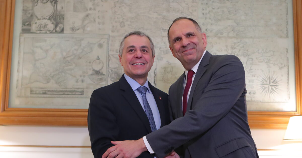 Συνάντηση Γεραπετρίτη Κασίς για ελληνοελβετικές σχέσεις
