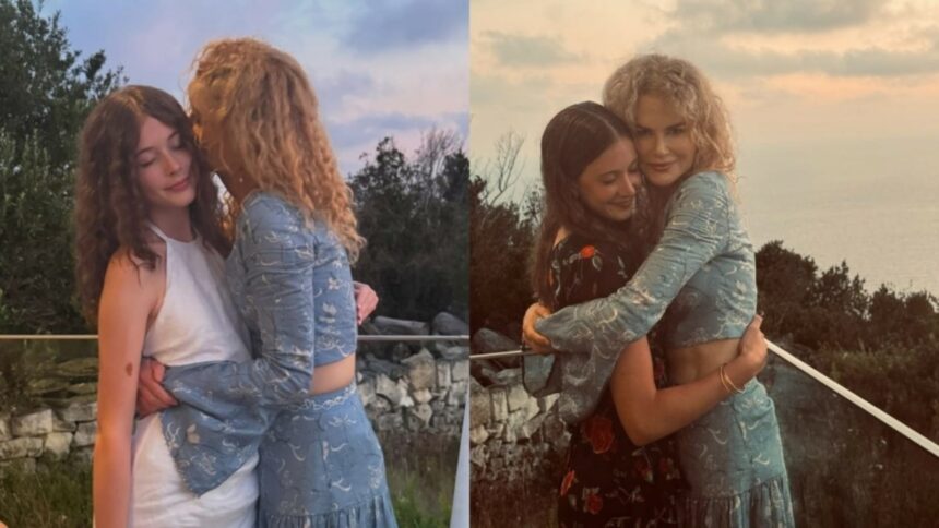 Nicole Kidman αγκαλιά για δύο λεπτά με τις κόρες