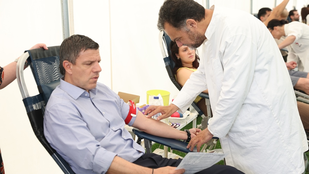 εθελοντική αιμοδοσία Παναθηναϊκός στη Λεωφόρο