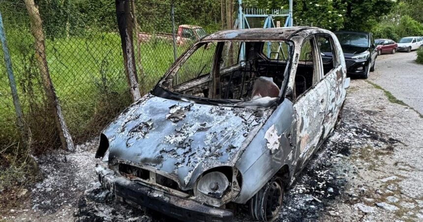 κακοποίηση ζώων Λέσβος καμένο αυτοκίνητο