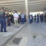 Αγρότες Σέρρες στον Προμαχώνα μπροστά στη ζώνη απολύμανσης