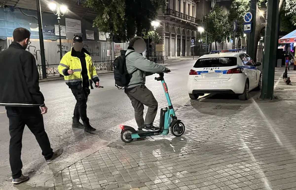 έλεγχοι ηλεκτρικά πατίνια Αθήνα