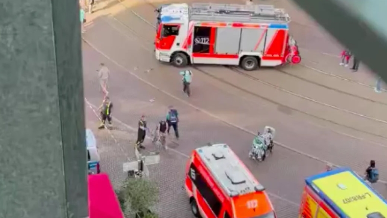 Λειψία αυτοκίνητο πλήθος Grimmaische Straße