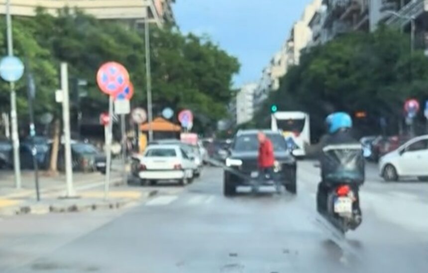 Τζιπ ανάποδα στην Αγίου Δημητρίου Θεσσαλονίκη