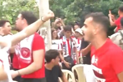 Ολυμπιακός Final Four πανηγυρισμοί Πειραιά