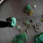 πράσινο ορυκτό Πυρηναία Cova 338
