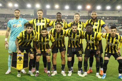 Λάζαρος Ρότα μετά το 1-1 στη Λεωφόρο