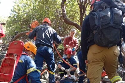 Διάσωση στο Ρέμα του Φονιά στη Σαμοθράκη