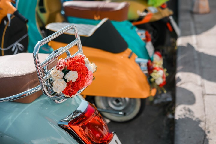 Vespa Club Ρόδου στολισμένες Vespa στα Ανθεστήρια 2026