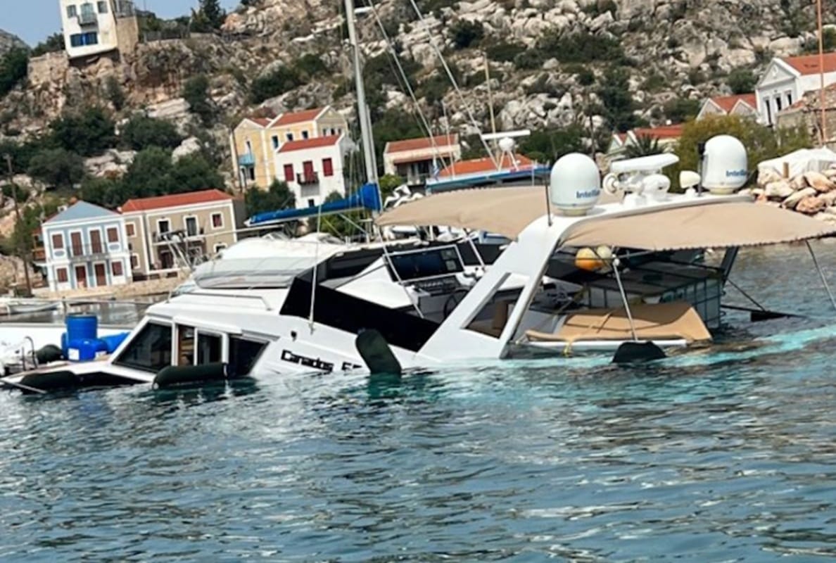 θαλαμηγός βυθίστηκε Καστελόριζο περιστατικό