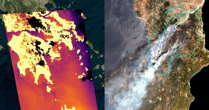 θερμικοί δορυφόροι παρακολούθηση πυρκαγιών
