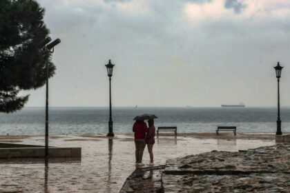 καταιγίδες και χαλάζι στην Ελλάδα σήμερα