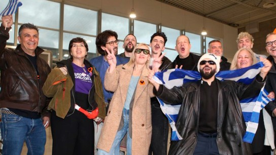 Ακύλας Eurovision 2026 με την ελληνική σημαία