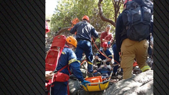 Διάσωση στο Ρέμα του Φονιά στη Σαμοθράκη