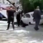 σπάσιμο αγωγού Αμπελόκηποι βύθισε αυτοκίνητο