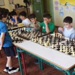 σιμουλτανέ σκάκι με Ορέστη Κατσιόλη στο 1ο Πειραματικό Ρόδου